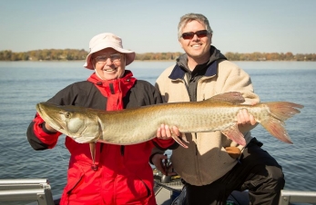 50 and one half inch Musky from Lake Waconia, MN. 10/17/2015 - Michael W. and Michael John Uss